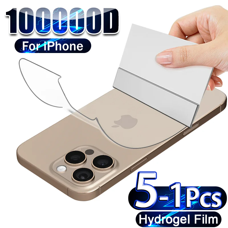 5-1Pcs Hydrogel Film For iPhon - Tech Accessories Phone ulasan dan harga