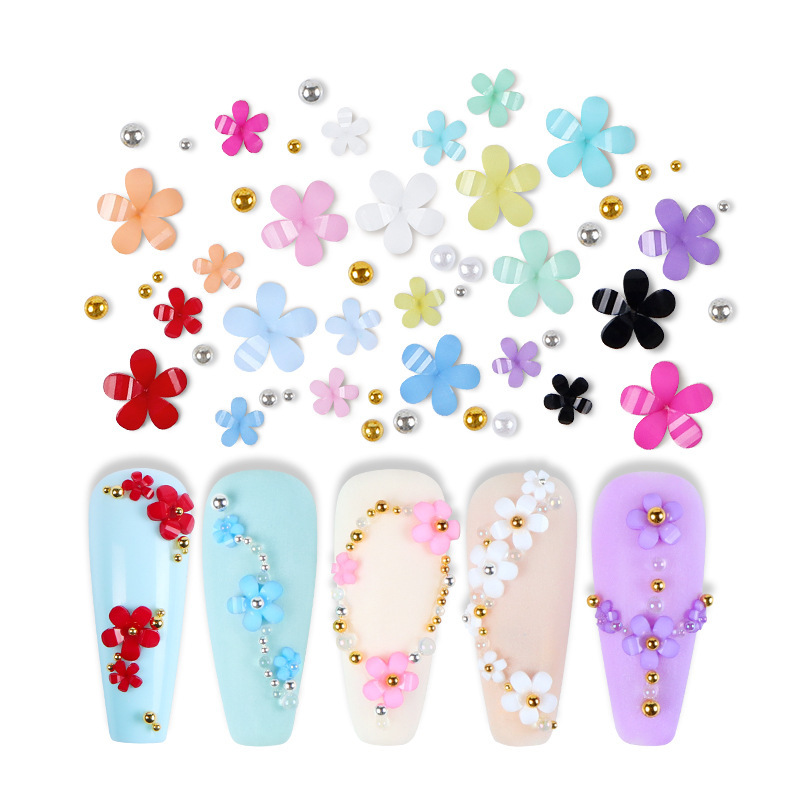 12Grids 3D Flower Nail Charms  - Trending Tech Accessories ulasan dan harga