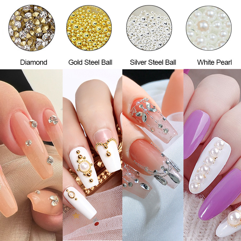 12Grids 3D Flower Nail Charms  - Trending Tech Accessories ulasan dan harga