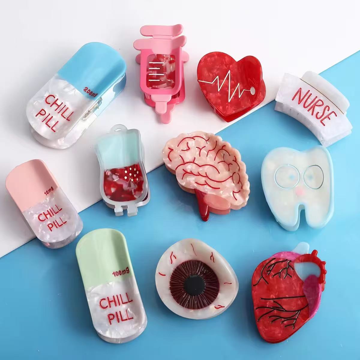 Color Block Pill Heart Medical - Hi Tech Accessories ulasan dan harga
