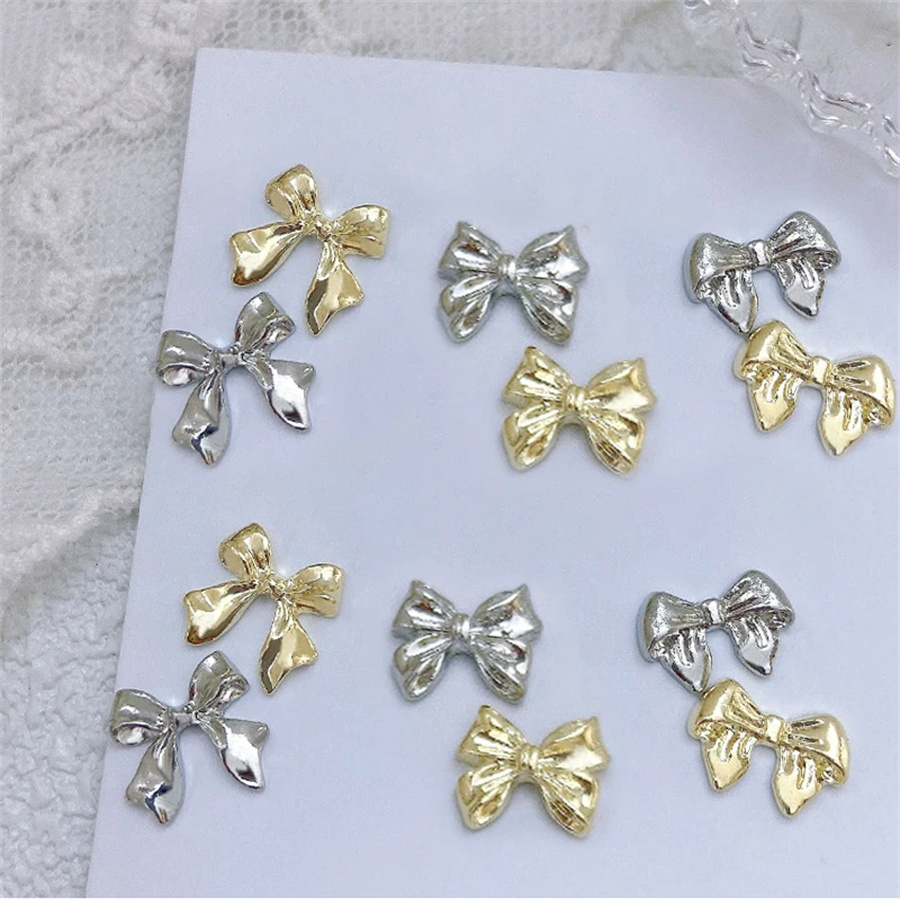 10pcs/Bag Metal 3D Bowknot Gre - Trending Tech Accessories ulasan dan harga